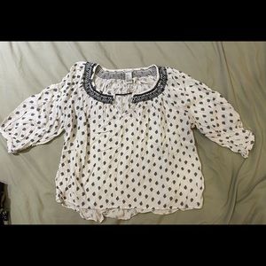 Forever 21 3/4 arm patterned shirt
